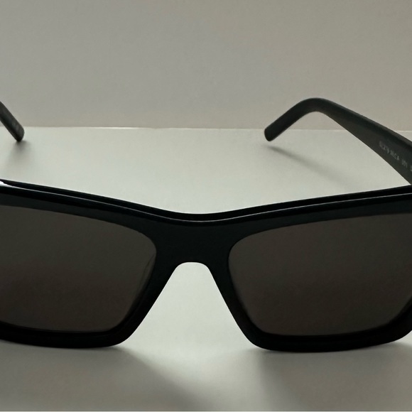 Saint Laurent Black Mica Cat Eye Sunglasses - Picture 10 of 11
